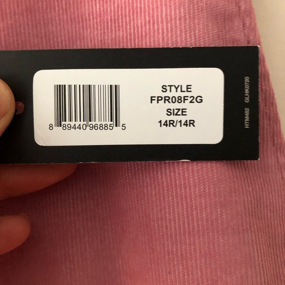 Dickies Womens pink Corduroy Pants Size 14 wide leg - Picture 15 of 15